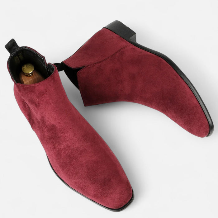 Men's Square - Toe Chelsea Boots – Sleek Pull - On Ankle Boots for Every Occasion - Monsta Online