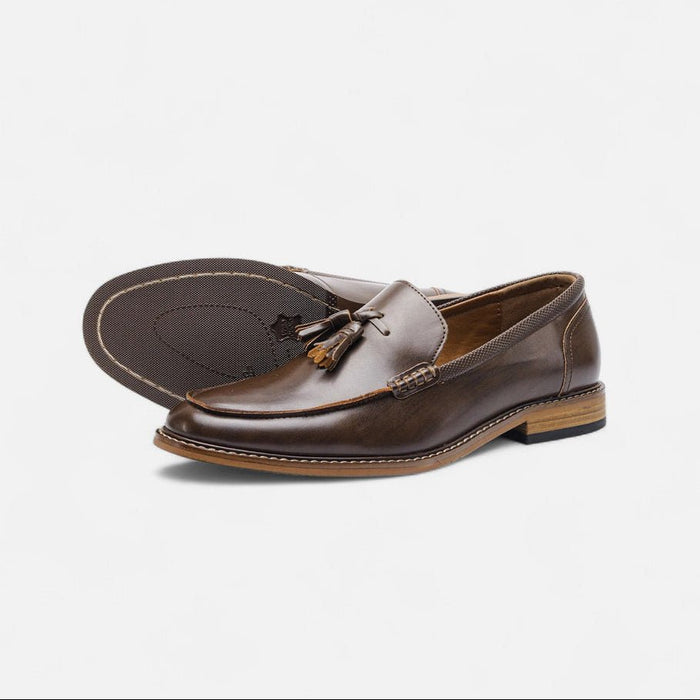 Men's Luxury Leather Loafers – Cushioned Slip - On Dress Shoes for Smart Casual & Formal Wear - Monsta Online