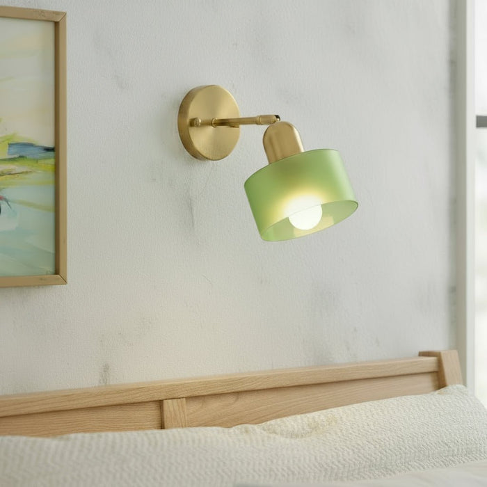 Bauhaus Colored Glass Wall Light – Modern Minimalist LED Sconce - Monsta Online