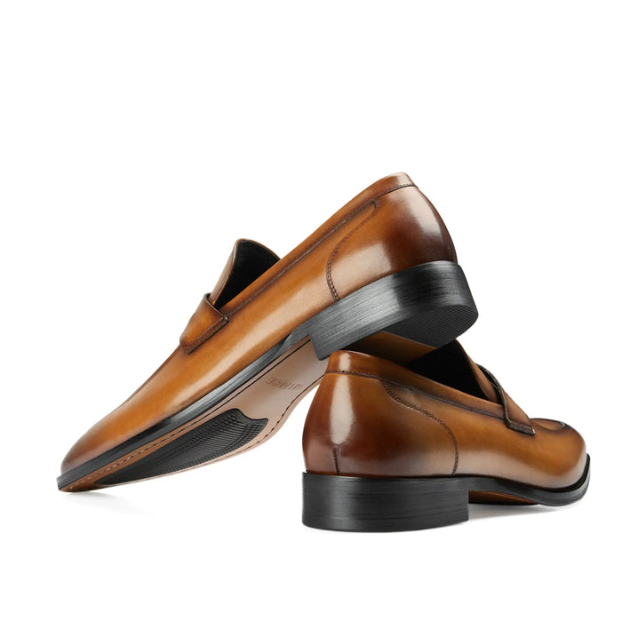 Rowan Penny Loafers – Men's Classic Leather & Suede Slip - On Dress Shoes - Monsta Online