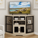 Corner TV Stand with Media Console and Storage Cabinet – Up to 55" TVs - Monsta Online
