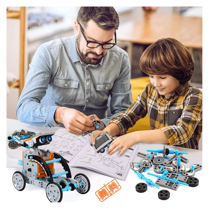 Monsta 12 - in - 1 Solar Robot Building Kit - STEM Educational Toy for Kids Age 8 - 12 - 190pc Screen - Free DIY Science Gift - Monsta Online