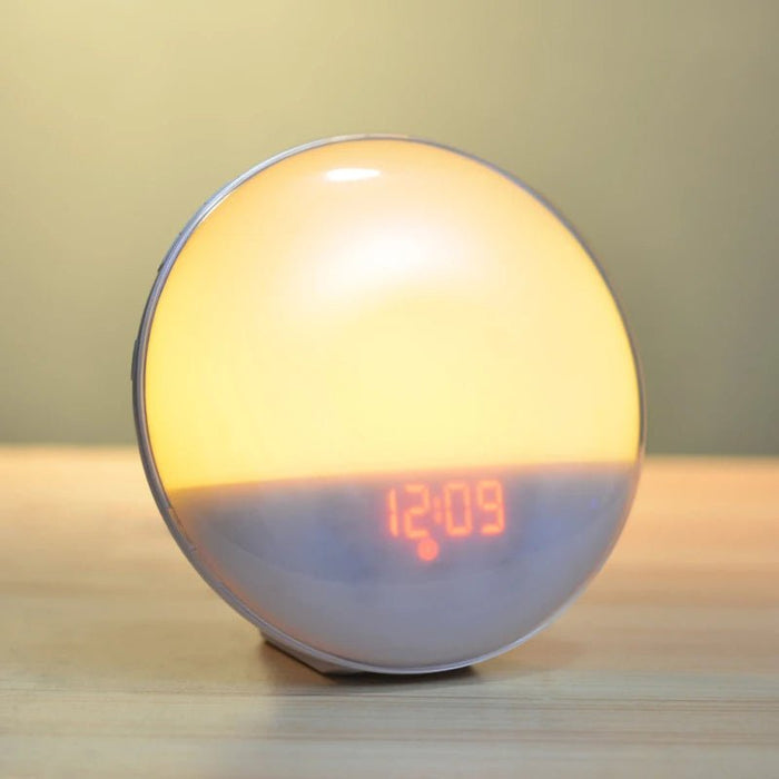 Soothing Sunrise Alarm Clock Lamp with Adjustable Brightness and White Noise - Monsta Online