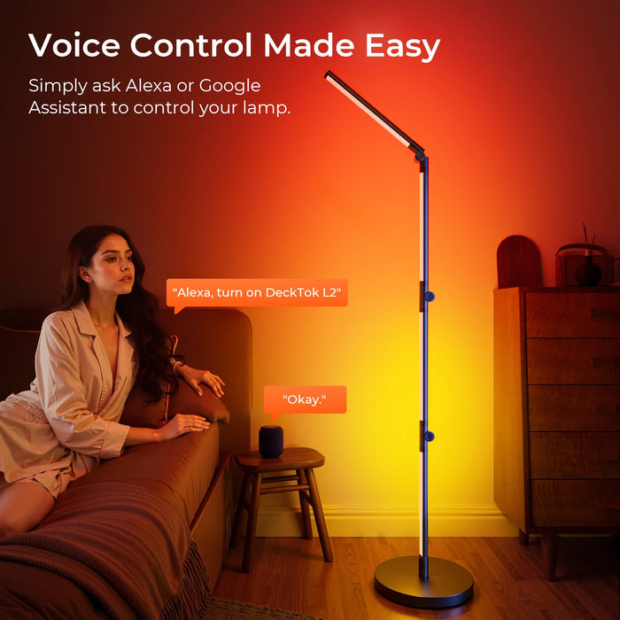 Luxury Smart Foldable LED Floor Lamp for Modern Spaces - Monsta Online