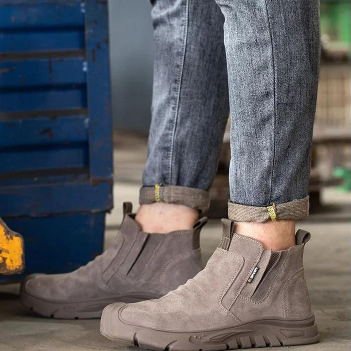 Edwin Steel Toe Work Boots – Men's Durable Leather Safety Boots - Monsta Online
