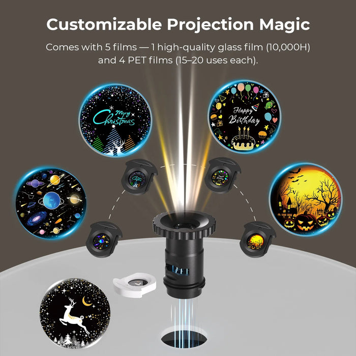 Elegant Smart LED Projection Floor Lamp with Customizable Lighting Effects - Monsta Online