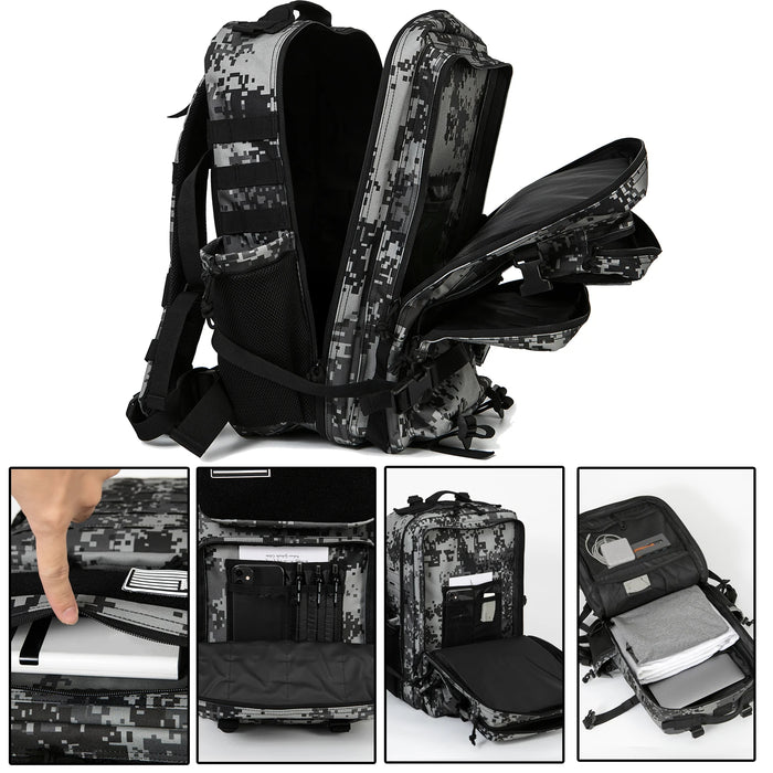 Military - Grade 45L MOLLE Tactical Backpack for Hiking Camping - Monsta Online