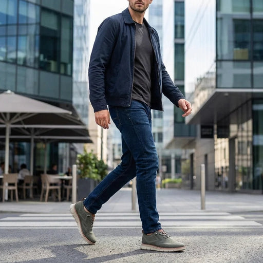 Men's Urban Casual Walking Shoes – Wide Toe Box, Breathable Knit Upper & Slip - On Comfort - Monsta Online