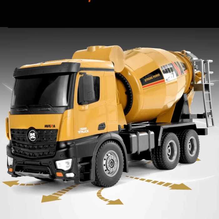 1:14 Scale Premium Alloy Remote Control Concrete Mixer Truck - Premium RC ConstructionToy for Kids - Monsta Online