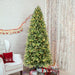 5FT Pre - Lit Artificial Christmas Tree — 250 Warm LED, 756 Tips, PE+PVC, Hinged, Metal Stand - Monsta Online