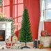 5FT Pencil Artificial Christmas Tree — 294 Tips, Unlit, Slim Space - Saving, Realistic, Plastic Base - Monsta Online
