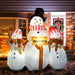 6.1FT Prelit Inflatable Three Snowmen with Signs and LED Lights - Outdoor Christmas Decoration - Monsta Online
