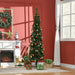6.5FT Pencil Artificial Christmas Tree — 556 Tips with Pine Cones, Pine Needles, Unlit, Metal Base - Monsta Online