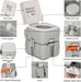 Large 6.6gal Portable Potty Toilet for Camping and Home Emergency - Monsta Online