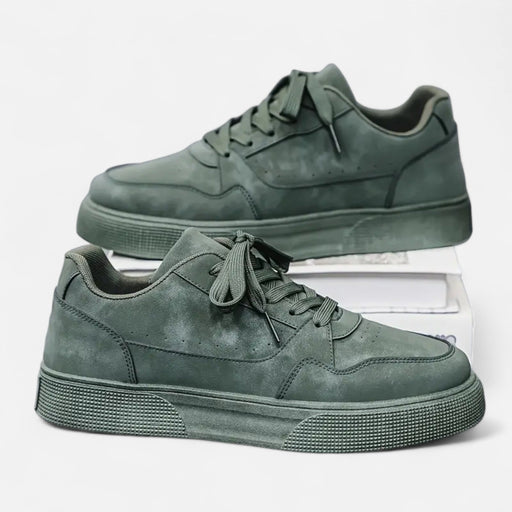 Men's Lace - Up Sneakers – Cushioned PU Leather Shoes for Smart Casual Everyday Wear - Monsta Online