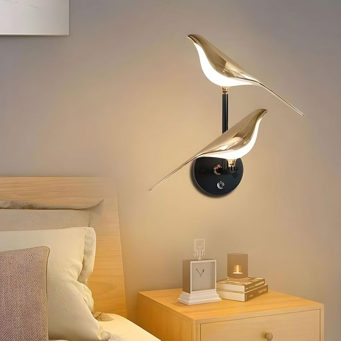 Luxurious Golden Bird Wall Sconce Lamp for Sophisticated Home Décor - Monsta Online