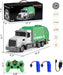 1/24 RC Garbage Truck Toy with Lights & Dual Batteries - 6CH Recycling Trash Truck for Kids 3+ - Monsta Online