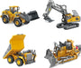 Ultimate 4 - in - 1 Metal RC Construction Fleet - Excavator, Truck, Dozer & Loader - 2.4GHz Remote Control Toy for Kids - Monsta Online