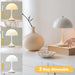 Dimmable LED Mushroom Table Lamp Portable USB Rechargeable for Cozy Ambiance - Monsta Online