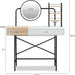 Modern Vanity Desk with LED Mirror and Charging Station for Bedroom Storage - Monsta Online