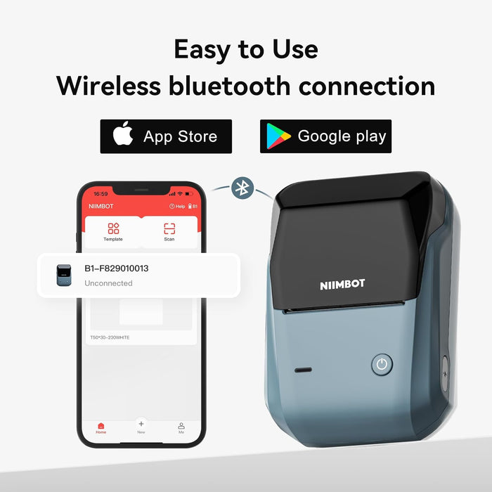 Pocket - Sized Bluetooth Thermal Label Printer for Quick and Easy Labeling - Monsta Online