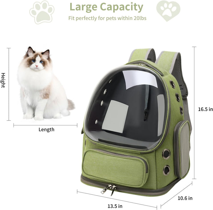 Breathable Transparent Cat Carrier Backpack for Safe and Comfortable Adventures - Monsta Online