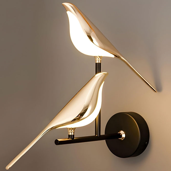 Luxurious Golden Bird Wall Sconce Lamp for Sophisticated Home Décor - Monsta Online