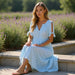 Women's Elegant Boho Midi Dress – Lightweight Flowy Summer Dress - Monsta Online