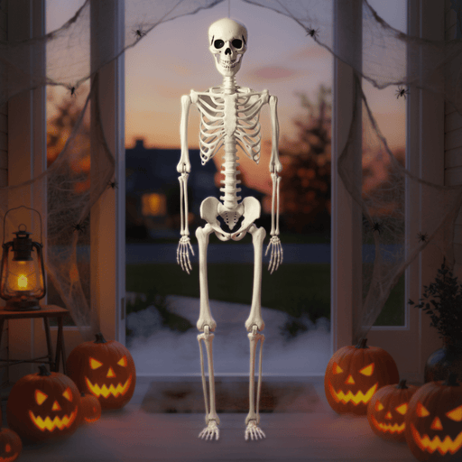 6FT Creepy Halloween Hanging Skeleton Decoration - Monsta Online