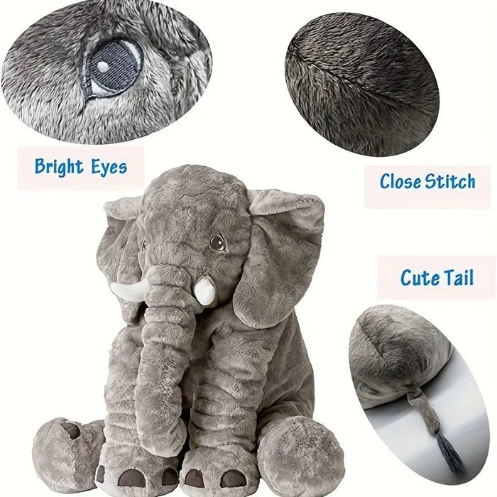Ultra - Soft Large Plush Elephant Cuddle Pillow for Kids and Loved Ones - Monsta Online