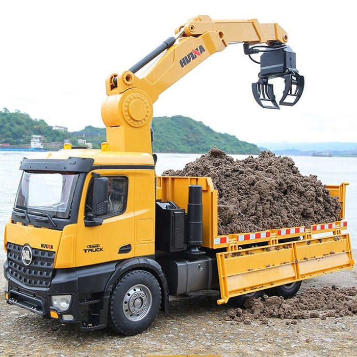 1:14 Scale 26CH Metal RC Crane Dump Truck – Remote Control Construction Toy for Kids - Monsta Online