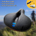 Premium Comfort Bike Seat with Safety Rear Light and Protective Cover – Pain - Free Ride - Monsta Online