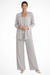 Miriam Sequin Lace Trouser Suit – Women's 3 - Piece Wide Leg Wedding Guest Suit - Monsta Online