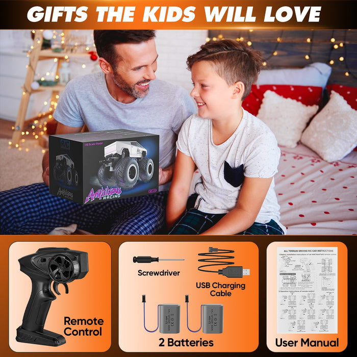 SAKER Remote Control Waterproofing Car Monster Truck Toys - Monsta Online