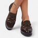 Women's Bow - Detail Moccasin Loafers – Leather Slip - On Flats for Casual & Smart Wear - Monsta Online
