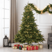 7FT Pre - Lit Artificial Christmas Tree — 2257 PE/PVC Tips, 750 Lights, Hinged Metal Stand - Monsta Online