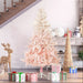 6FT Pink Spruce Artificial Christmas Tree — 800 Tips, Unlit, Auto - Open, Full Realistic Branches, Metal Base - Monsta Online