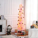 6FT Pre - Lit Pink Pencil Artificial Christmas Tree — 200 Multi - Color LED Lights, 8 Modes, 360 Tips - Monsta Online