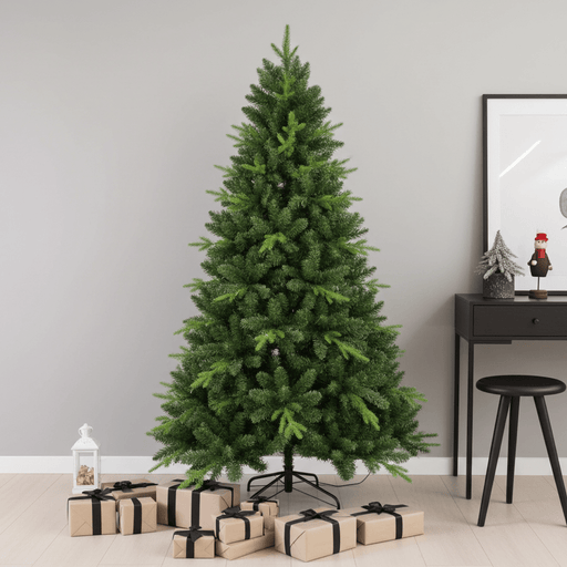 7.5FT Artificial Christmas Tree — 2155 Tips, PE+PVC, Full Shape, Hinged, Metal Stand - Monsta Online