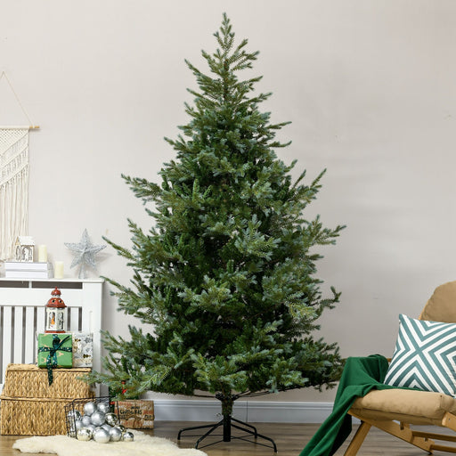 7.5FT Wide Artificial Christmas Tree — 1288 Tips, Unlit, Auto - Open, Easy - Shape Branches, Steel Base - Monsta Online