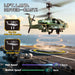 Apache Battle RC Helicopter with Altitude Hold & Gyro – Dual Battery Remote Control Helicopter for Kids & Adults - Monsta Online