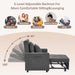 3 - in - 1 Convertible Sleeper Sofa Bed Chair With Reclining Lounger Function - Monsta Online