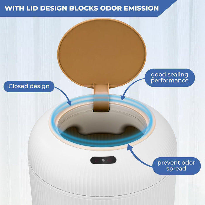 Smart Automatic Trash Can with Motion Sensor for Effortless Waste Disposal - Monsta Online