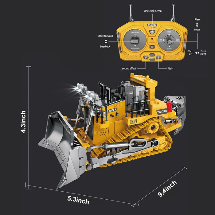 Ultimate 4 - in - 1 Metal RC Construction Fleet - Excavator, Truck, Dozer & Loader - 2.4GHz Remote Control Toy for Kids - Monsta Online