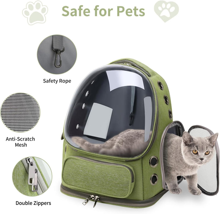 Breathable Transparent Cat Carrier Backpack for Safe and Comfortable Adventures - Monsta Online