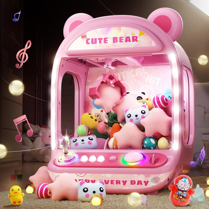 Mini Arcade Claw Machine Game With LED, Fidget Toys and Sweet Rewards - Monsta Online