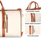 Premium Convertible PU Leather Garment Duffel Travel Bag - Monsta Online