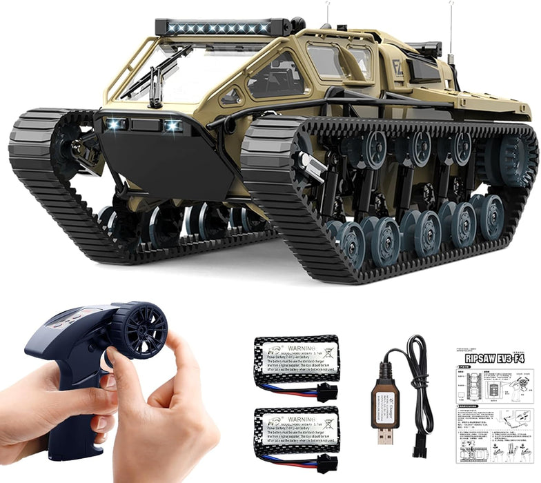 Ripsaw 1:16 Scale RC High Speed Tank Crawler with 2.4Ghz Remote Control Off - Road RC Tracked Military Vehicle with Dual Batteries for Kids and Adults - Monsta Online