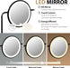 Modern Vanity Desk with LED Mirror and Charging Station for Bedroom Storage - Monsta Online