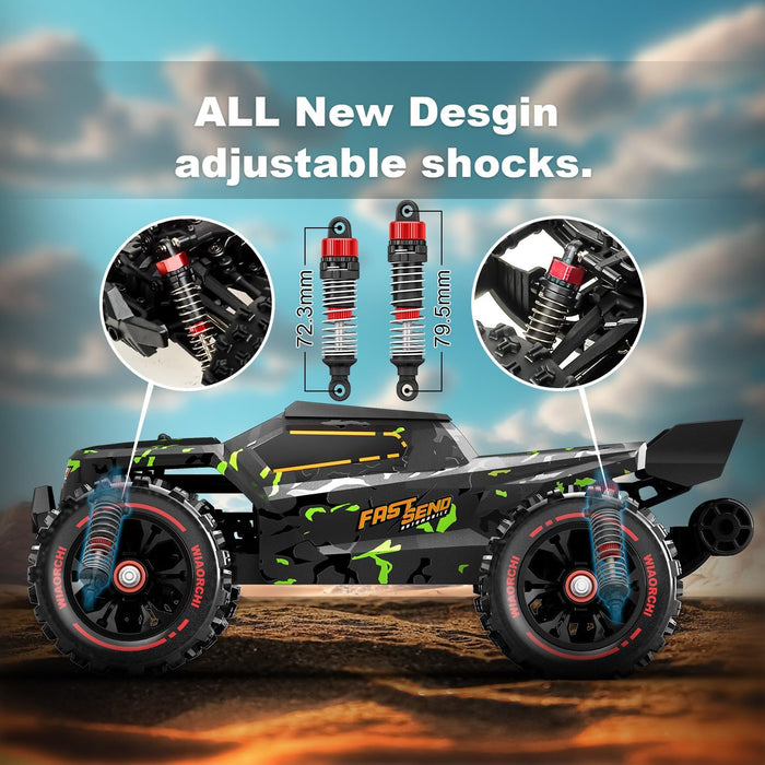 1:14 Brushless RC Truggy for Adults 50+ MPH - 4x4 Off - Road With Dual Batteries - Monsta Online